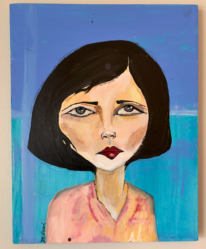 Sally engaged in Pensive moody judgment