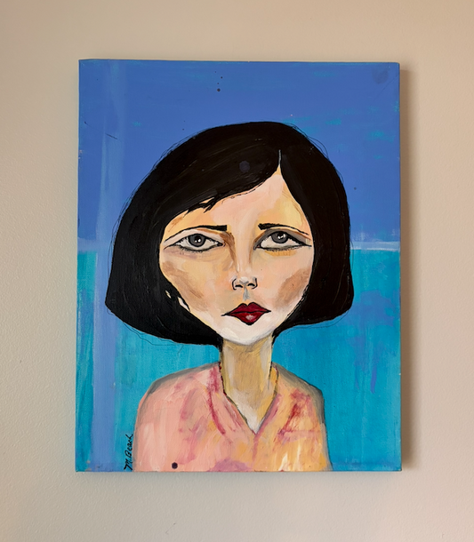 Sally engaged in Pensive moody judgment